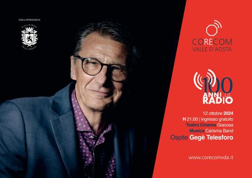 100 anni di radio in Italia: performance di Gegè Telesforo al teatro Giacosa di Aosta