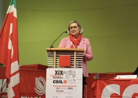 Wilma Gaillard segretaria generale Cgil VdA