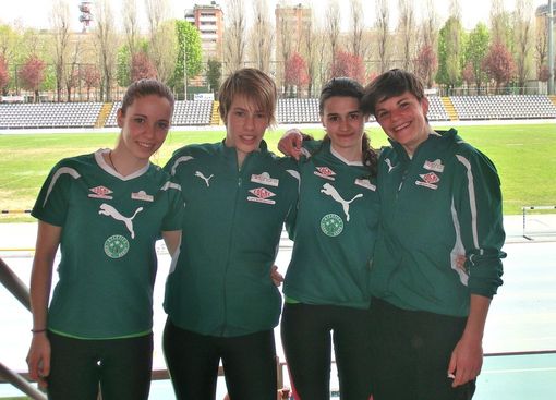 Le quattro atlete valdostane vincitrici a Torino