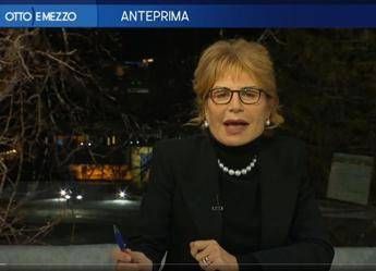 Incendio a Davos, Lilli Gruber via dallo studio di Otto e Mezzo