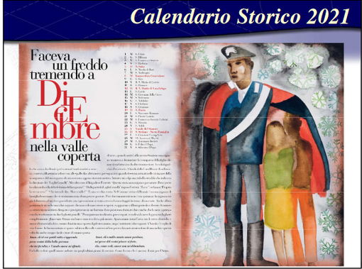 DICEMBRE NEL CALENDARIO 2021 DEI CARABINIERI