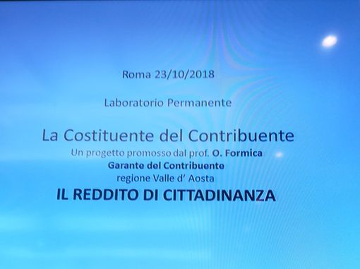 IL REDDITO DI CITTADINANZA: IL PARERE DEL PROF. FORMICA A ROMA IL REDDITO DI CITTADINANZA: IL PARERE DEL PROF. FORMICA A ROMA