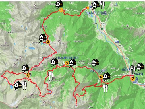 MONTAGNA VDA: Il percorso di Trek’Eau
