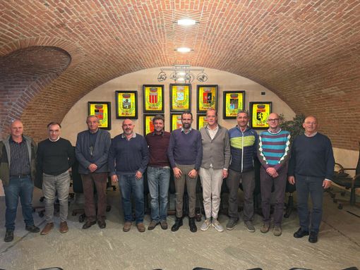 Il quinto da sn Fabrizio Bertholin con accanto Camillo Rosset