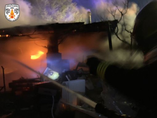 Aosta: In fiamme gazebo dheor Aosta: In fiamme gazebo dheor