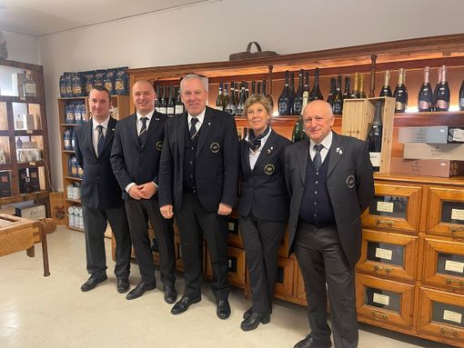 Gianluca Arcaro, Alberto Levi, il commissario d'esame Mauro Carosso, Patrizia Politi e Nicola Abbrescia Gianluca Arcaro, Alberto Levi, il commissario d'esame Mauro Carosso, Patrizia Politi e Nicola Abbrescia