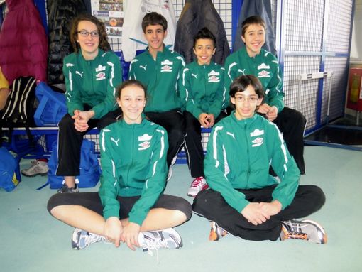 Alcune atlete della Calvesi impegnate al meeting Alcune atlete della Calvesi impegnate al meeting