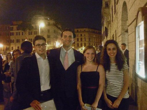 Da sinista: Gabriele Bastrentaz, Stefano Viola, Elisa Soster, Alessia Bertolami