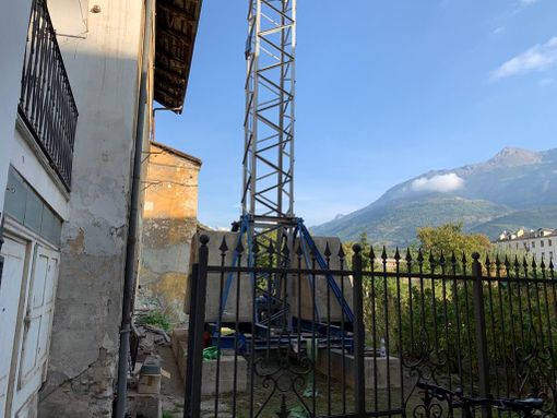 L'area di cantiere dove sorgerà la Cittadella