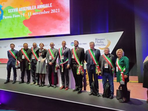 Una delegazione di Sindaci valdostani alla XXXVIII Assemblea Anci