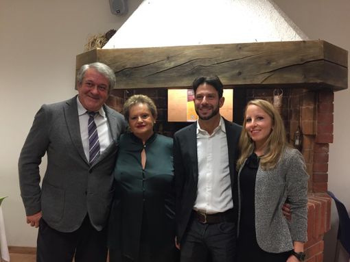 Da sn Nello Notari, Maria Grazia Vacchina, Andrea  Camilletti e Vanessa Bertello