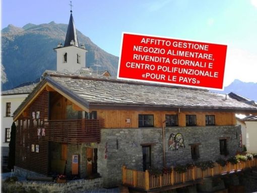 Doues: Gara per affitto negozio alimentari, rivendita giornali e centro polifunzionale "POUR LE PAYS