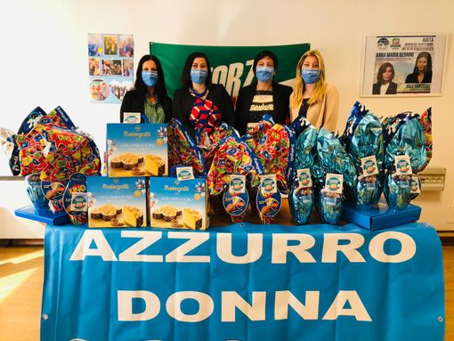 Azzurro Donna, Uova e colombe pasquali all'ospedale Beauregard