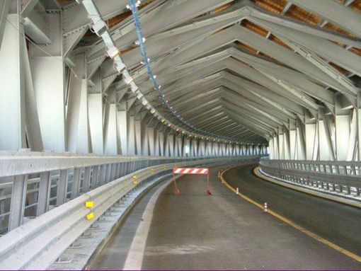 Un tratto del raccordo in alta valle