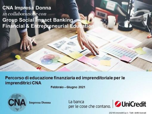 CNA IMPRESA DONNA: Percorso gratuito di educazione finanziaria e imprenditoriale on line