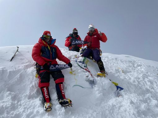 Vetta K2 - Perruquet, Cazzanelli, Picco (da sx a dx)