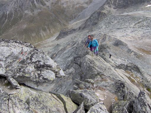 Sulla cresta di salita