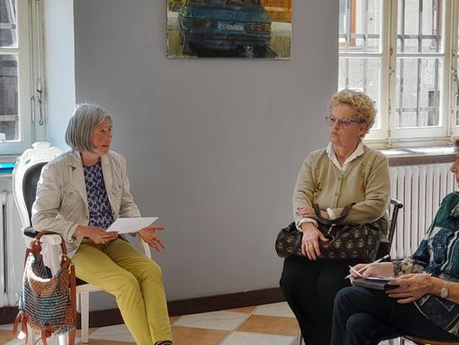 Le coautrice Edi Morini  con Marina Portigliatti (a sn)