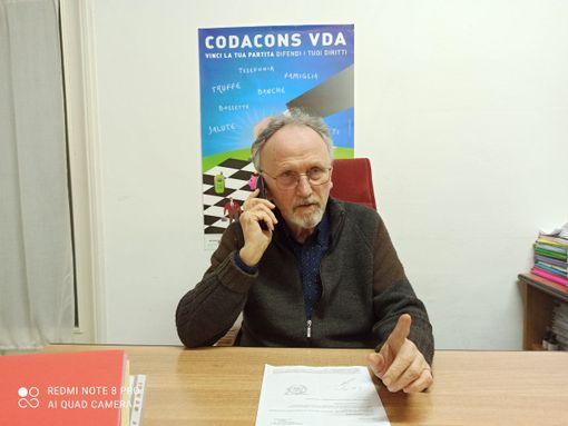 Giampiero Marovino, pres. Codacons VdA Giampiero Marovino, pres. Codacons VdA