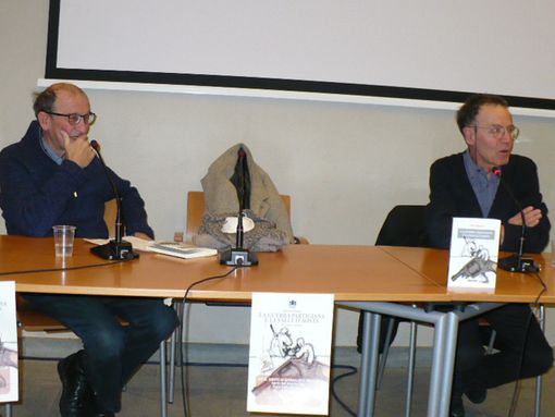 A sinistra Elio Riccarand con Tullio Omezzoli