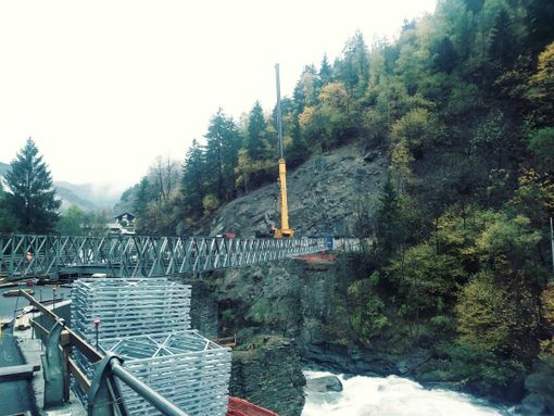 Cogne: Sono iniziati i lavori per la realizzazione del ponte di Chevril