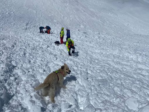 Una fase dell'intervento di soccorso Una fase dell'intervento di soccorso