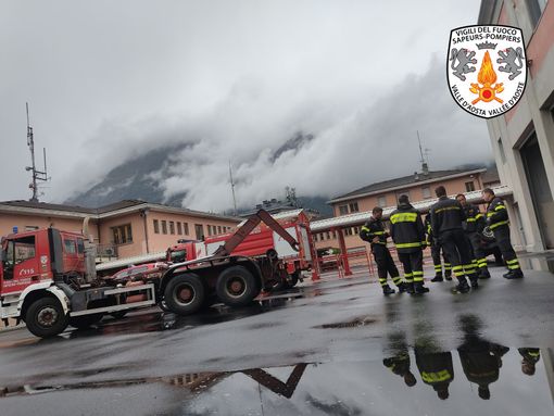 Anche dalla Valle d'Aosta mezzi e volontari in aiuto all'Emilia Romagna