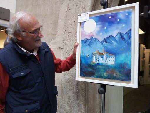 I Castelli valdostani e i 4000 delle Alpi coniugati nei quadri di Antonio Vizzi