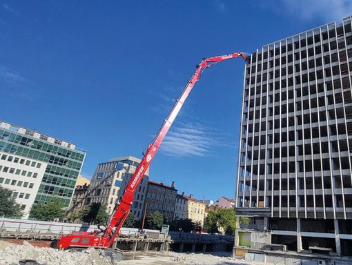Immagine di repertorio della macchina allestita nella configurazione prevista per Aosta (foto: cantiere Demcy, Lione Francia 2023)