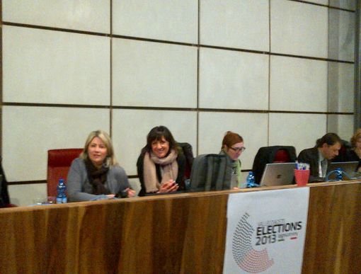 Le responsabili degli uffici stampa di Giunta e Consiglio Sandra Bovo, Cristina Deffeyes e Silvia Carrel