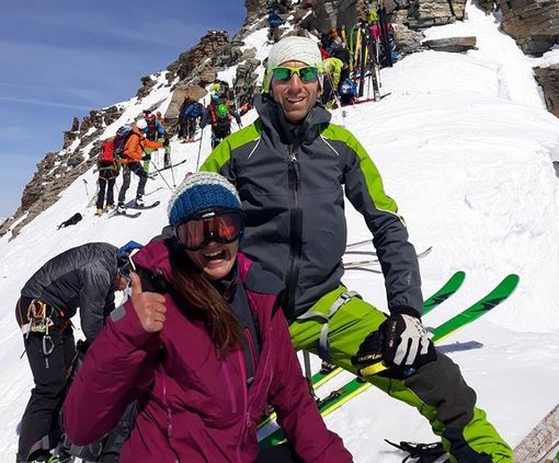 Elisa Berton e il fidanzato Luca Lombardini