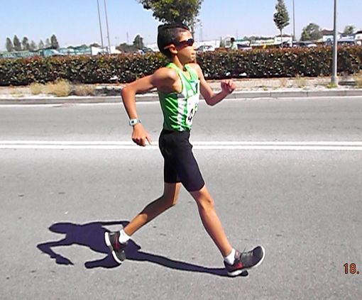 Edoardo Gagliardi in marcia