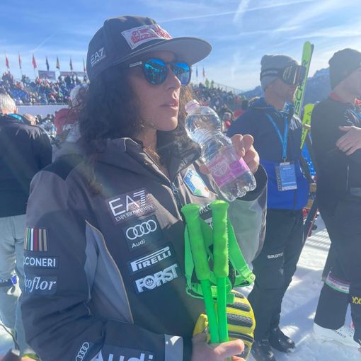 Federica Brignone testimonial di acqua Dolomia