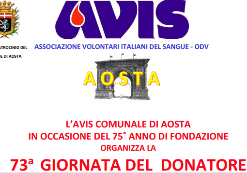 Giornata del Donatore Avis Aosta 2024