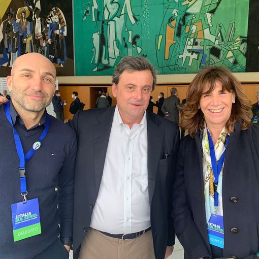 Marco Curighetti, Carlo Calenda e Gabriella Poliani