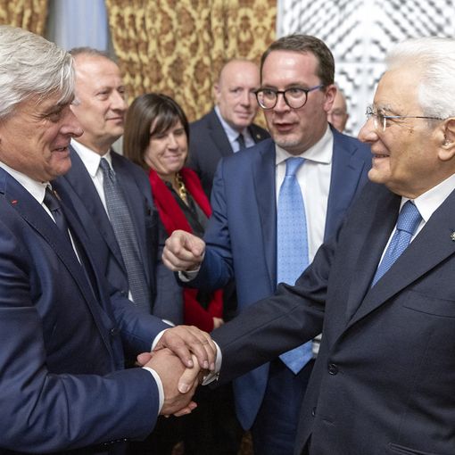 Luciano Caveri ed il Presidente Mattarella