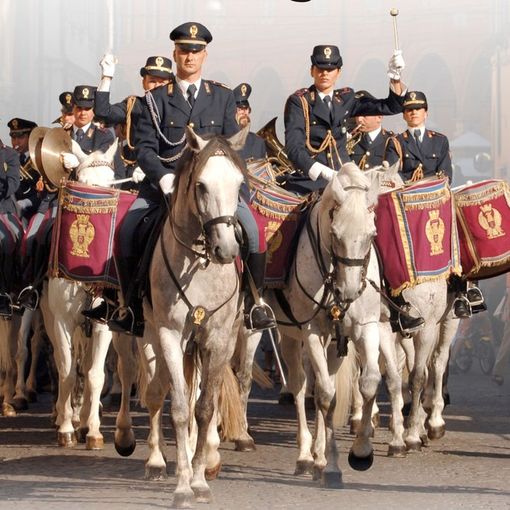 A Verrès concerto della Fanfara a Cavallo della Polizia di Stato