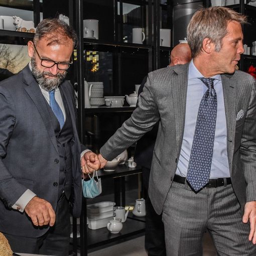 Giovanni Girardini con il principe Filiberto di Savoia