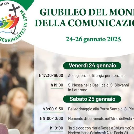 “Giubileo del mondo della comunicazione”: dal 24 al 26 gennaio a Roma