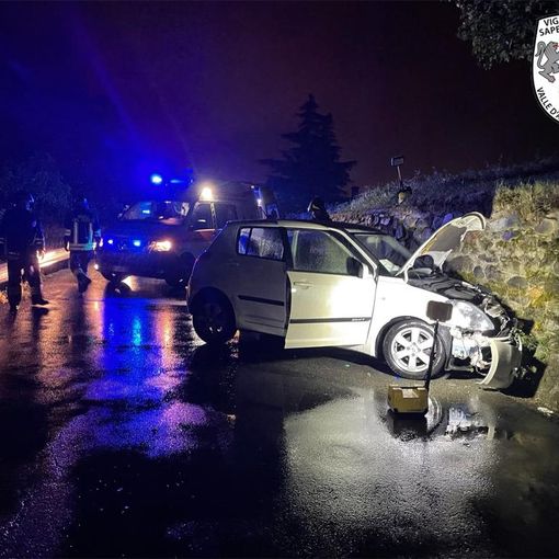 Intervento notturno dei vigili del fuoco