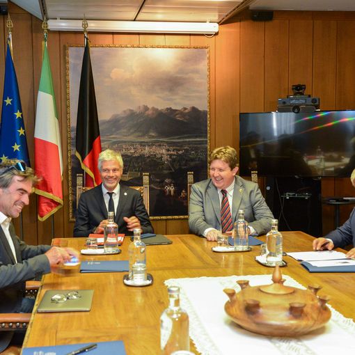Visite en Vallée d’Aoste du Président de la Région Auvergne-Rhône-Alpes, Laurent Wauquiez