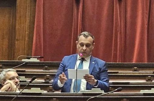 L'on. FRanco Manes intervenuto in Aula