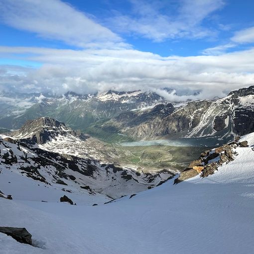 Val d'Ayas: Nei pressi del Rifugio Quintino Sella al Felik