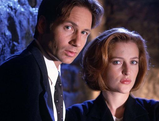 David Duchovny e Gillian Anderson, gli agenti Mulder e Scully di X-Files