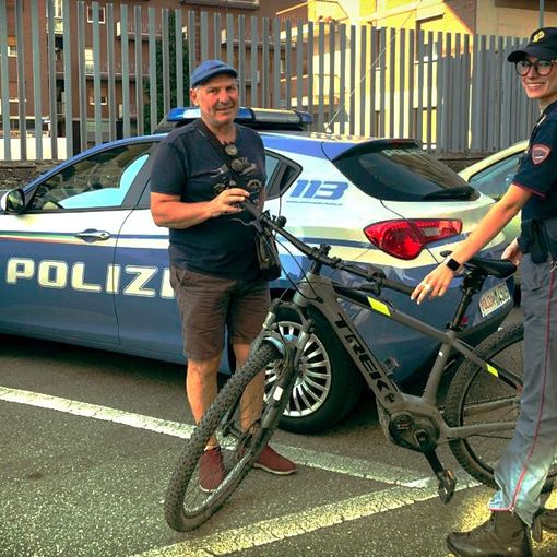La bici rubata è stata restituita al proprietario