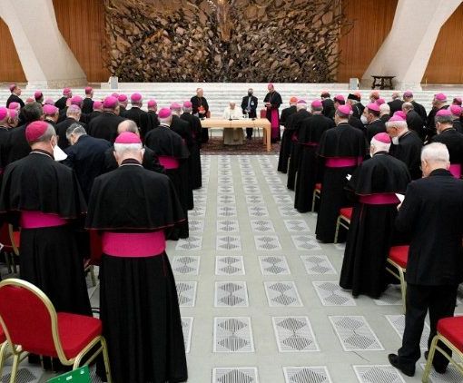 Il Papa con la Conferenza Episcopale Italiana nel 2022