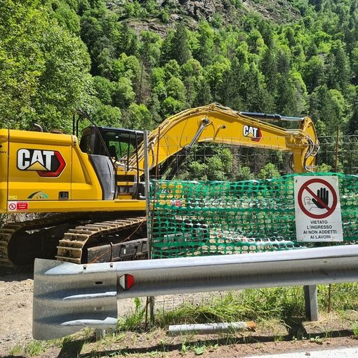Iniziati i lavori di ripristino della strada regionale n.47 di Cogne