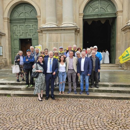 Delegazione della Condiretti VdA alla 25° giornata interregionale dei pensionati a Vicoforte