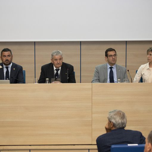 Da sn Marco Lorenzetti (Direttore Confindustria Valle d’Aosta), Giancarlo Giachino, Edy Incoletti (Presidente Comitato Piccola Industria Confindustria Valle d’Aosta), Elena Charbonnier (Presidente Gruppo Giovani Imprenditori Confindustria Valle d’Aosta)