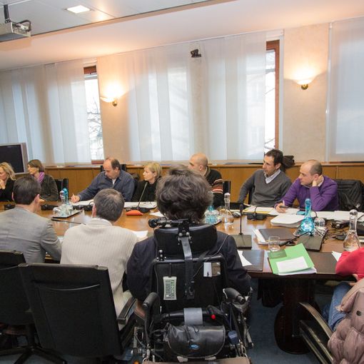 Una seduta della Prima commissione consiliare regionale
